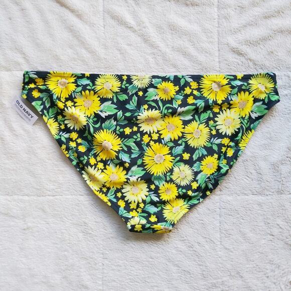 Old Navy Sunflower Print Full Coverage Bikini Swim Bottoms - Picture 2 of 3